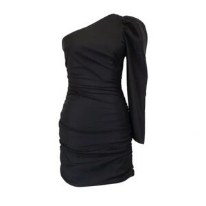 Wilfred Aritzia Rhapsody One Sleeve Mini 
Dress in Black Size 0